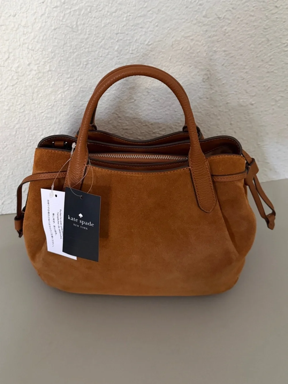 NWT KATE SPADE Dumpling Suede Small Satchel‎